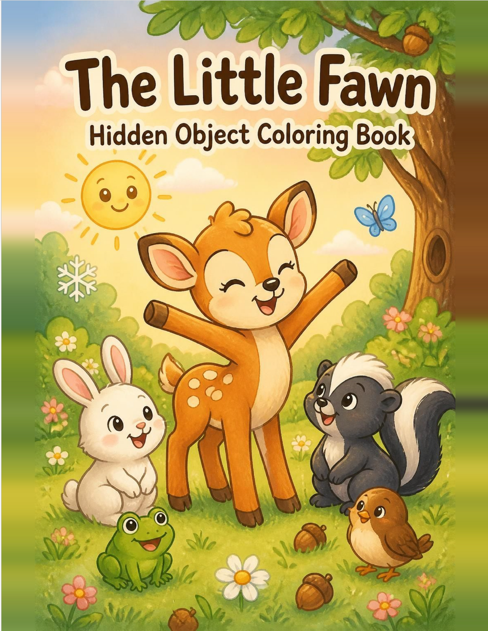 The Little Fawn | Children's Colouring Book Ages 3-5