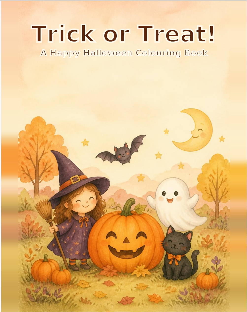 Halloween Colouring Book for Kids (Ages 0-3)